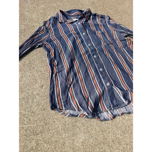 Universal Thread Blouse Women Size Medium Retro Collared Long Sleeve Button Down - Picture 2 of 5